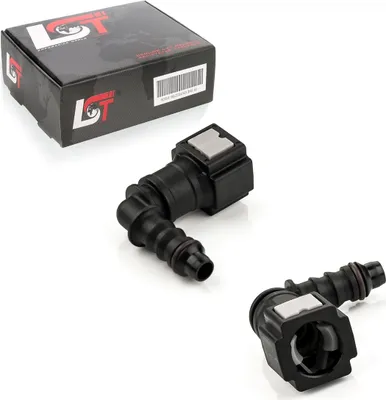 Produktbild von 2x Schnellverschluss Kraftstoffleitung Kupplung L-Stück 6,3x6mm für AUDI PORSCHE
