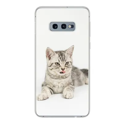Produktbild von MuchoWow® Handyhülle Schutzhülle Hülle für Samsung Galaxy S10e Kitten - Weiß - Sohle - Mädchen - Kinder - Jungen - Kind Silikon Softcase Handy Hülle - Handy
