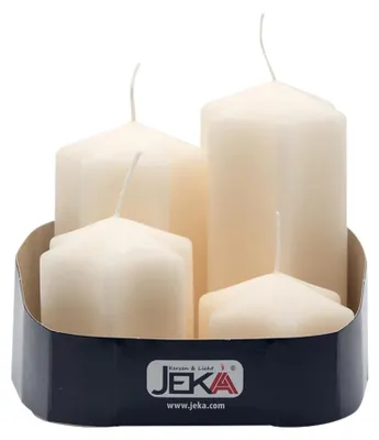 Produktbild von Sternenkerzenset champagne 4er 4Stück von Jeka