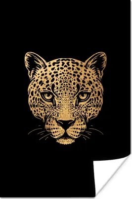 Produktbild von MuchoWow® Poster Panther - Bild - Tier 120x180 cm - Kunstposter
