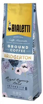 Immagine prodotto di Bialetti Bridgerton, 250 g, Tostatura media, Espresso, 36 mesi, 80% Arabica - 20% Robusta, 85 mm