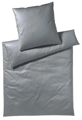 Produktbild von Elegante Bettwäsche 3506 Solid Jersey I Größe 80x80 135x200 cm I Farbe 9 Graphit I Reine Baumwolle