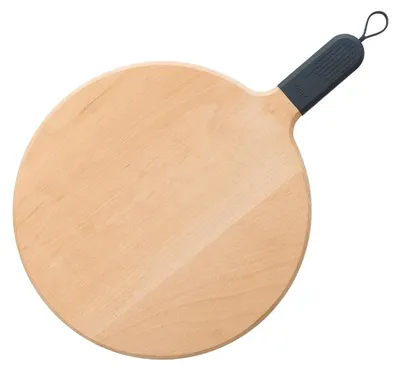 Immagine prodotto di Tagliere per pizza in legno di faggio con manico colorato