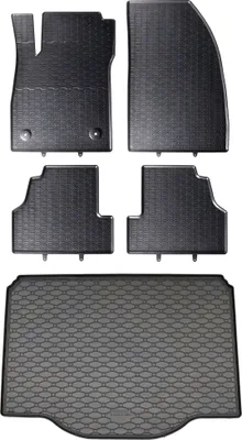 Produktbild von Gummi Fußmatten + Kofferraumwanne Set für Opel Mokka A, Bj. 2012-2019