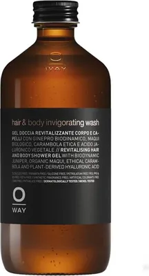 Image de OWAY Hair & Body Invigorating Wash Shampooing et gel douche 2en1 pour revitaliser les cheveux 240 ml