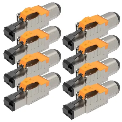 Produktbild von Netzwerkstecker RJ45 Stecker Cat8 CAT8.1 8x Steckverbinder werkzeuglos geschirmt
