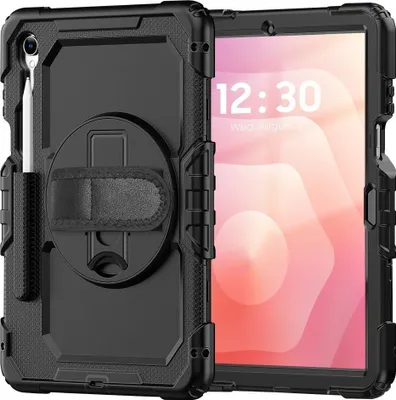 Produktbild von Hülle mit Bildschirmschutz für Galaxy Tab S11, Tech-Protect Solid, Schwarz