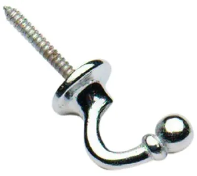 Obrázok produktu pre Merriway BH01634, držiaky na závesy s guľovou hlavou, 30 mm, chrómové/biele, 2 kusy