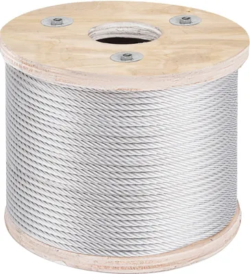 Produktbild von 304 Edelstahlkabel 4,8 mm 7 x 19 Stahldrahtseil 76 m Drahtseil Stahlseil Stahlkabel für Geländer, Terrassendielen, DIY-Balustraden
