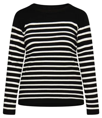 Produktbild von CALEY Damen Strick Pullover - Schwarz, M