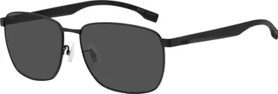Image de Lunettes de soleil pour homme Hugo Boss BOSS 1469/F/SK, noir mat, 62/16/150