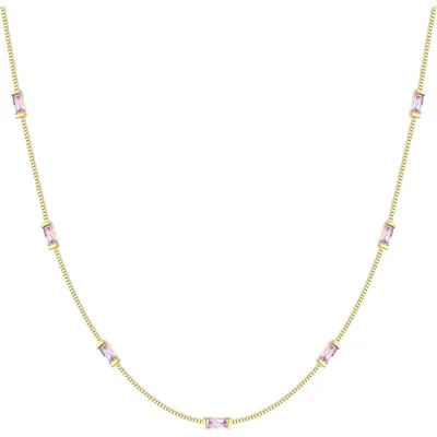 Image de Collier pour femme, en argent sterling 925, plaqué or 14 carats, avec pendentif en pierre de naissance, longueur 38 + 6 cm