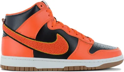 Obrázek produktu pro Nike Dunk High University - Chenille Swoosh - Herren Sneakers Schuhe Leder DR8805-002 , EU 46 US 12