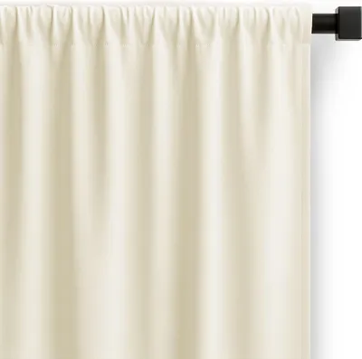 Produktbild von Gardine Kräuselband Vorhang Verdunkelnd Einfarbig 200x250 cm Creme Carli
