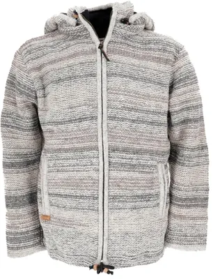 Produktbild von Warm gestrickte Strickjacke aus Wolle aus Nepal