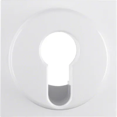 Produktbild von BER S1 Abdeckung für Schlüssel- 15078989 schalter/ -taster polarweiss glänzen