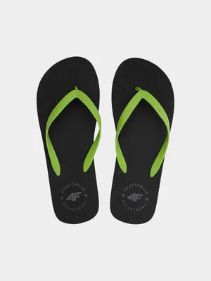Produktbild von 4F Herren Zehentrenner Flip Flops Badeschuhe Badeschlappen Sandalen M026A, Lime, 43