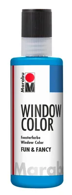 Immagine prodotto di Marabu 0406 04 095 Window Color fun&fancy, Azurblau 095, 80 ml