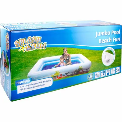 Produktbild von Splash & Fun Beach-Fun Jumbo Pool, 254 x 160 x 48 cm