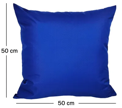 Produktbild von JACK 50x50cm Outdoor Lounge Kissen Dekokissen inkl. XXL-Füllung Wasserabweisend Sitzkissen Garten Stuhl Lotus Effekt, Farbe:Blau