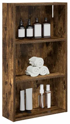 Produktbild von Eleganten-Stil Badezimmer-Wandschrank 1 PC,Modernes Design,Badmöbel,Badezimmer,Geräucherte Eiche 40x14x70 cm - Spiegelschränke - Möbel26