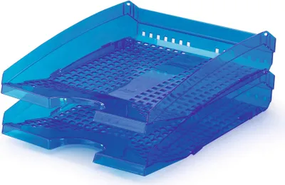 Produktbild von DURABLE Briefablageschale TREND A4, 1701626540 blau transluzent