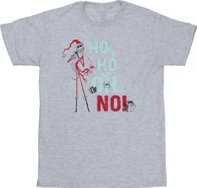 Produktbild von Disney - "The Nightmare Before Christmas Ho Ho No" T-Shirt für Herren BI51560 (S) (Grau)