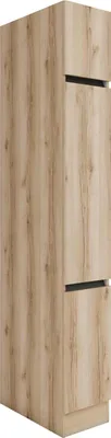 Produktbild von Küchen Hochschrank mit Apothekerauszug Kaya HFZ306-0+ in Wildeiche Nachbildung 30 cm breit
