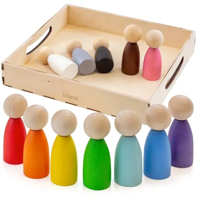 Obrázek produktu pro Dřevěné Montessori hračky pro batolata