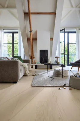 Produktbild von MEISTER Lindura-Holzboden HD 400 Eiche natur perlweiß gebürstet 20229 - ultramattlackiert 5G Dry® 2200 mm