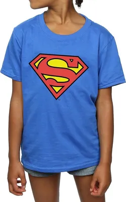 Produktbild von Superman - T-Shirt für Mädchen BI581 (116) (Königsblau)