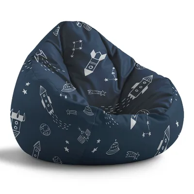 Zdjęcie produktu dla Dreamroots beanbag Paradise dla dzieci z wypełnieniem, poduszka podłogowa beanbag, pokój dziecięcy 70x70x105 cm, beanbag dla dzieci, beanbag dla dzieci, kosmiczna przygoda