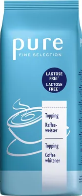 A product shot of a bag of coffee creamer.