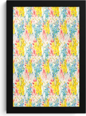 Produktbild von MuchoWow® MuchoWow® Gerahmtes Poster Blumen - Farben - Pastell 20x30 cm - Poster mit zchwarzem Bilderrahmen - Drucken - Bilder Poster im Rahmen