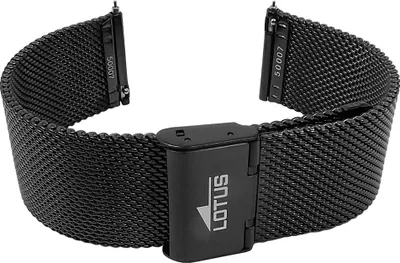 Produktbild von Lotus Uhrenarmband 22mm schwarz Milanaise Edelstahl L50010/1