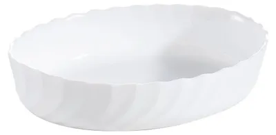 Image de Plat à four ovale blanc 22X17cm Smart Cuisine Trianon 250°C - Luminarc - Opale culinaire extra léger et résistant
