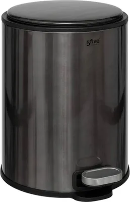 Obrázok produktu pre 5 päť simply smart - Mülleimer "delta" 6l metall schwarz
