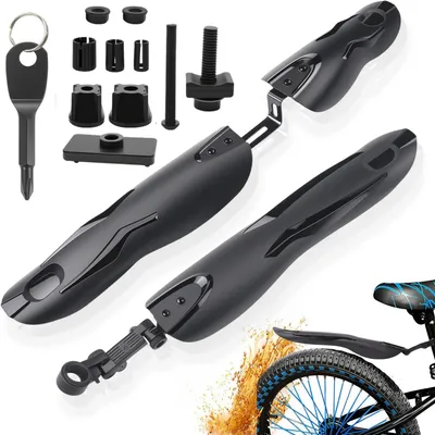 Produktbild von MTB Mudguard Set für Fahrräder 24-29 Zoll, Schnelle Montage, Vorder- und Hinterradschutzbleche, Leichtgewicht