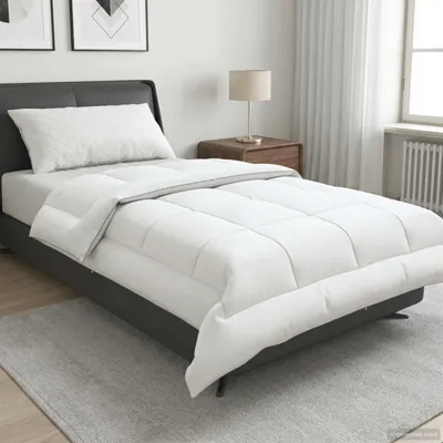 Obrázek produktu pro Přehoz na postel, 137x200 cm, letní, 200 GSM, australská vlna, bílá barva
