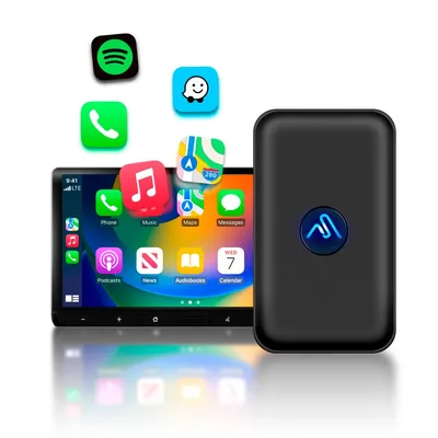 Produktbild von AutoSky Wireless CarPlay Auto Adapter – Plug & Play, Kompakt, USB & USB-C