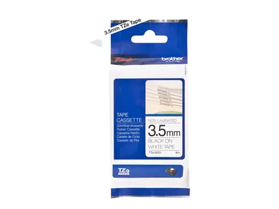 Obrázek produktu pro Tzen201 Brother Ptouch 3,5Mm Weiss-Schw