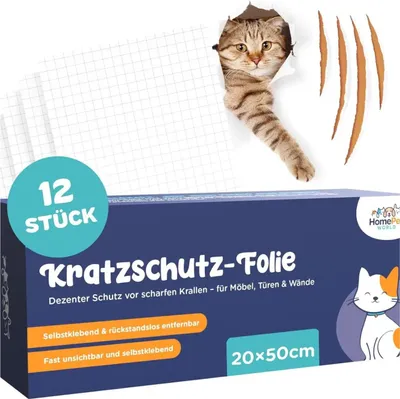 Produktbild von HomePetWorld Kratzschutzfolie Katzen 20x50 cm 8 Stück