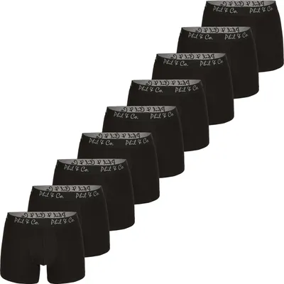 Produktbild von Phil & Co. Berlin Herren Retro Pants 9-Pack Jersey Core - Black - Größe M