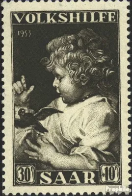 Produktbild von Briefmarken Saarland 1953 Mi 346 gestempelt Volkshilfe: Gemälde (IV)