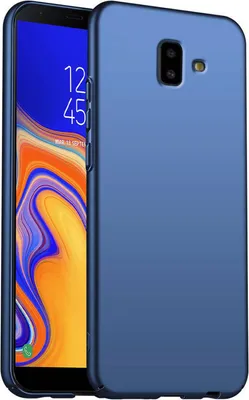 Zdjęcie produktu dla Etui na telefon komórkowy Samsung Galaxy J6 Plus Slim Cover Matt, niebieski