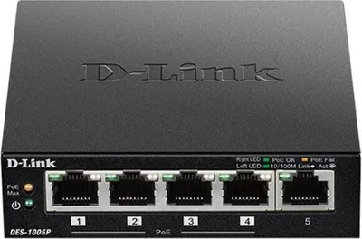 Image de D-Link Switch,10/100Mbit, 5xTP,Desktop PoE