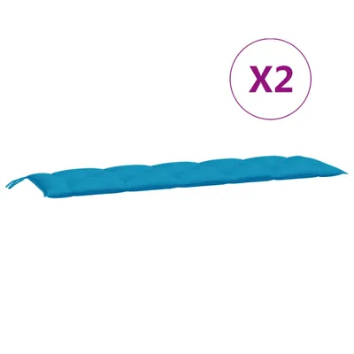 Produktbild von Gartenbank-Auflage Hellblau 180x(50+50)x7 cm Oxford-Gewebe