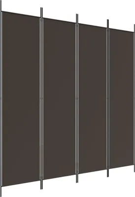Produktbild von vidaXL 4-tlg. Paravent Braun 200x200 cm Stoff