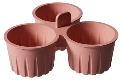 Produktbild von Silikon-Kuchenform für Heißluftfritteuse, antihaftbeschichtet, Eierkuchenform, Puddingform, Dessertform, hitzebeständig, spülmaschinenfest, Backförmchen