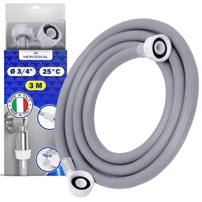 Wasserzulaufschlauch 3 m, 3/4 Zoll, 20–60 Bar, 25 °C